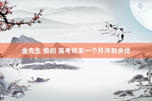 金先生 偷拍 高考终末一个月冲刺步伐